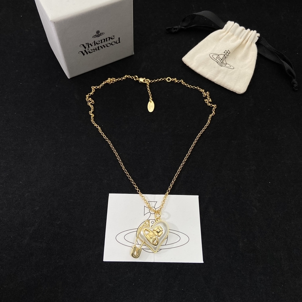 Vivienne Westwood Gold Heart Pendant Necklace